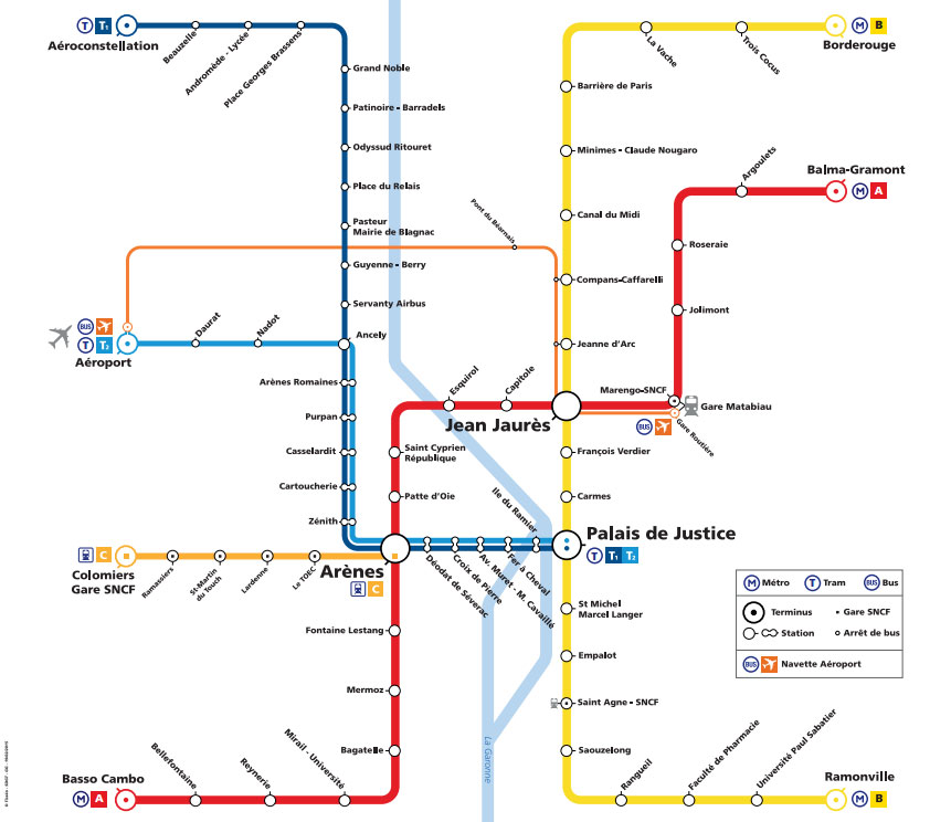 Toulouse Metro Map