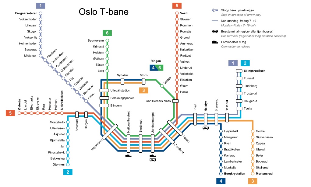 Oslo Metro Map, Oslo Metro Plan