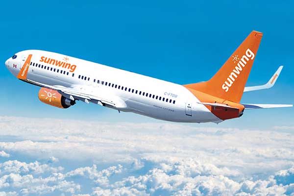 Sunwing Airlines Aircraft