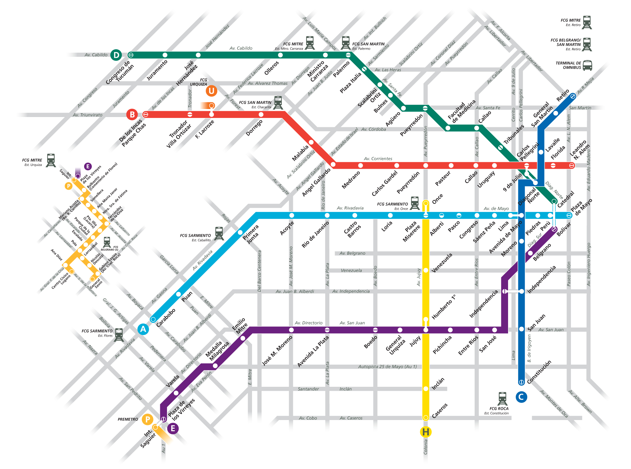 buenos aires metro map