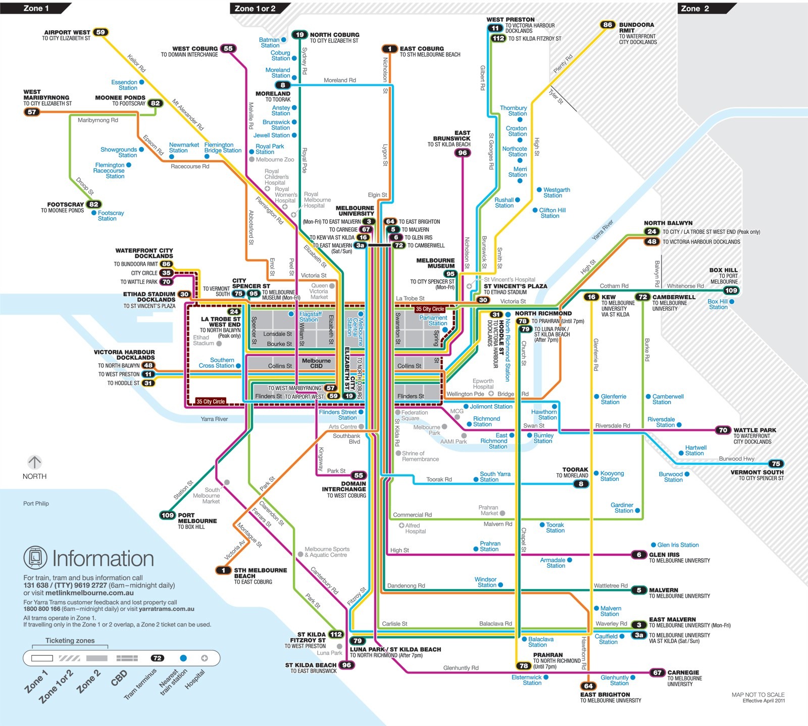 melbourne tram map