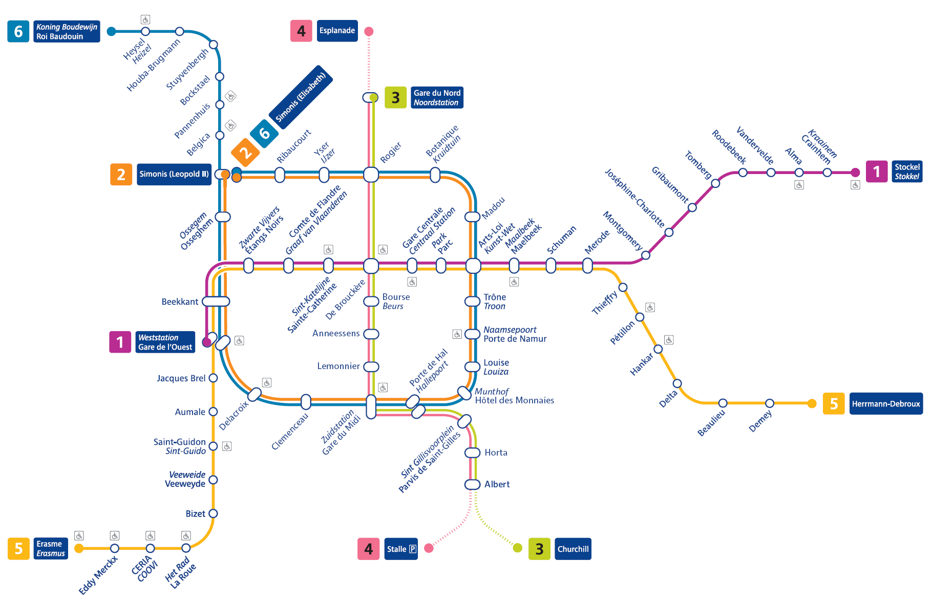 Brussels Metro Map