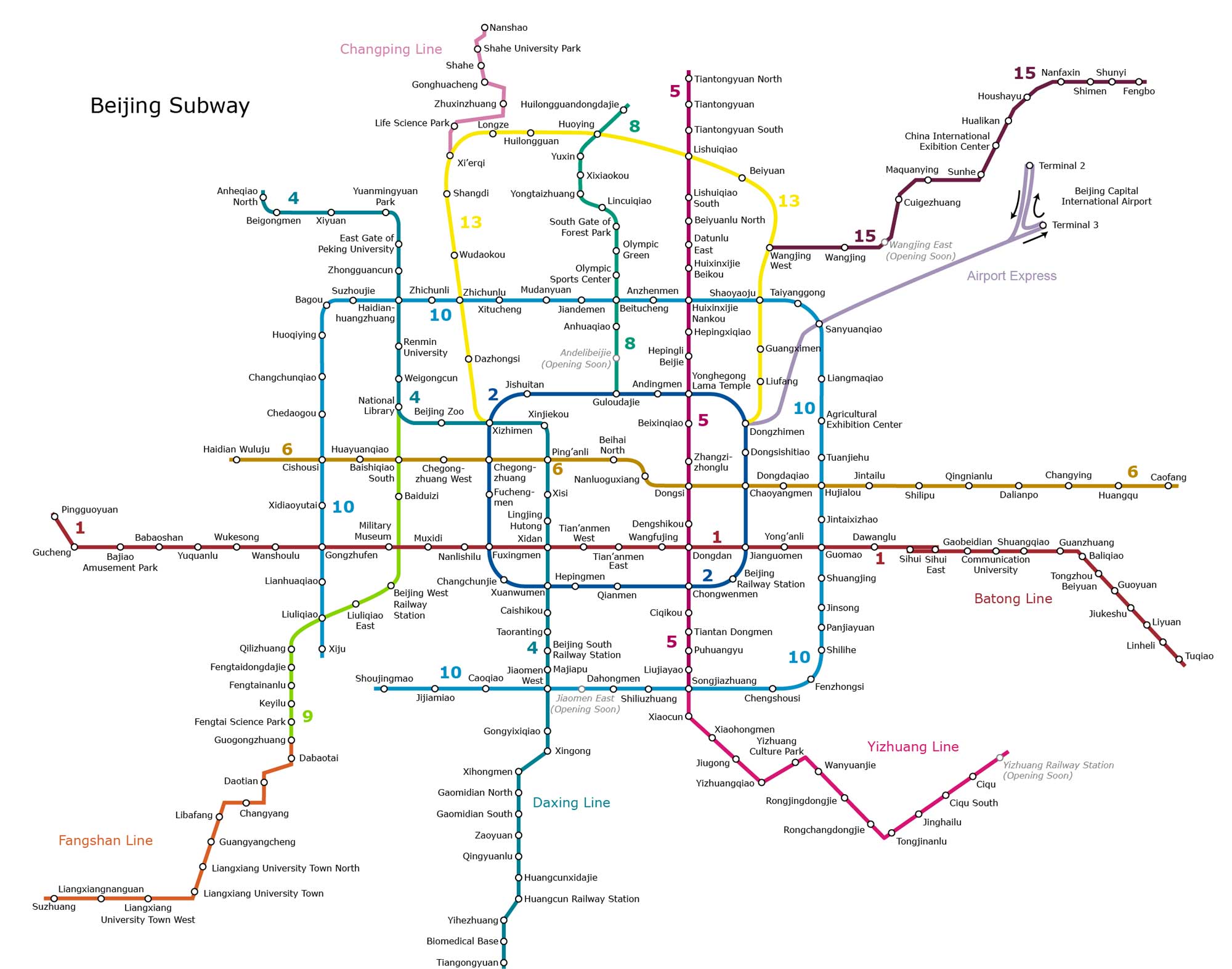 Beijing Metro Map