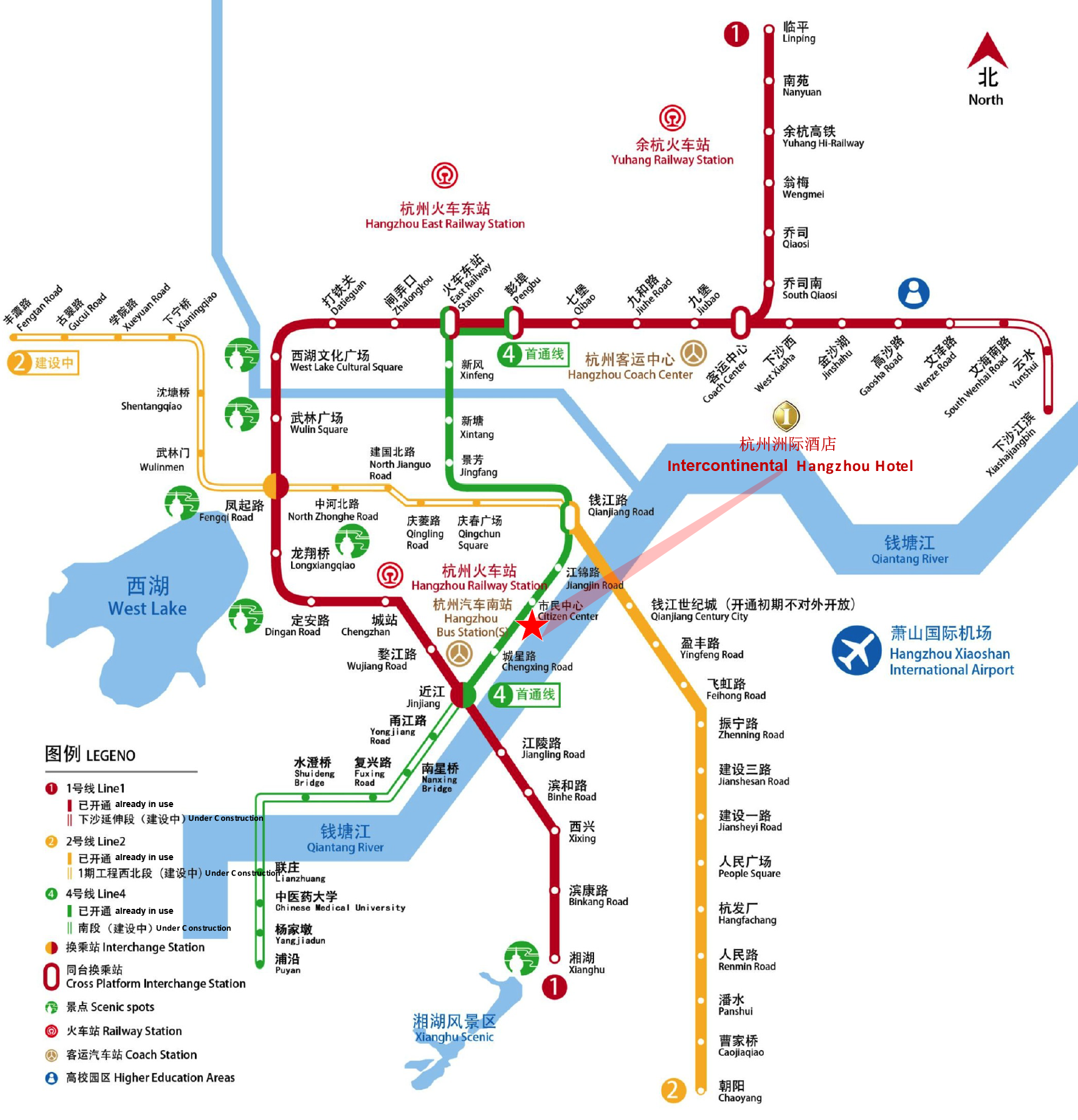hangzhou metro map, hangzhou metro plan