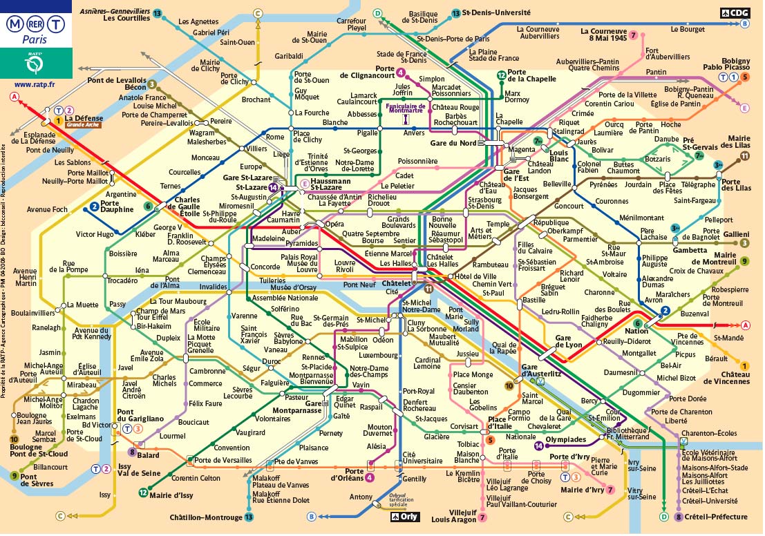Paris Metro Map