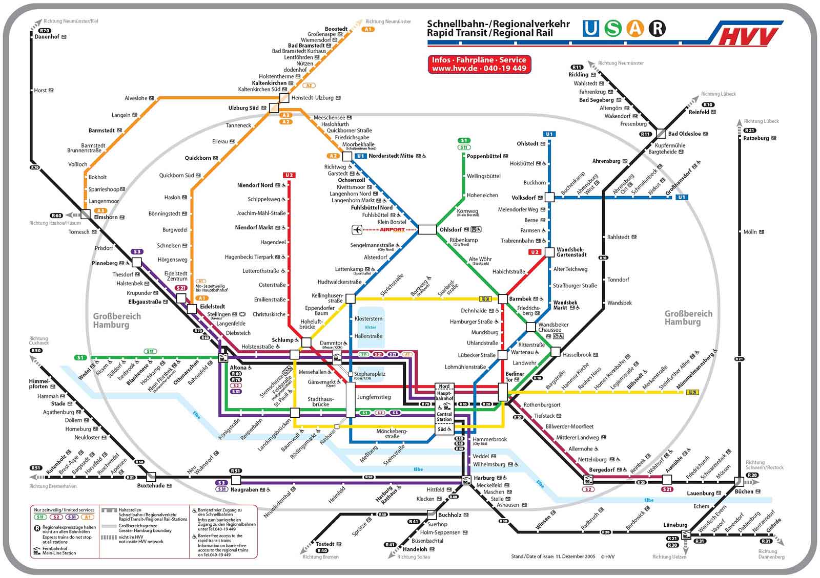 Hamburg Metro Map, Hamburg Metro Plan