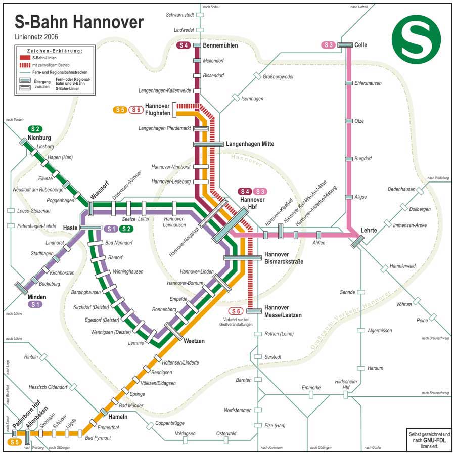 Hannover Metro Map, Hannover Metro Plan