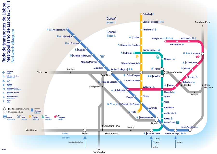 lisbon metro map, lisbon metro plan