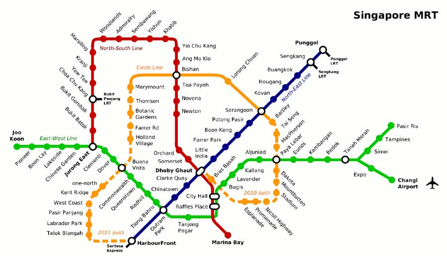 Singapore Metro Map