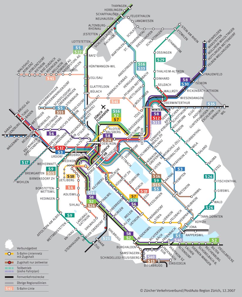 Zurich Metro Map