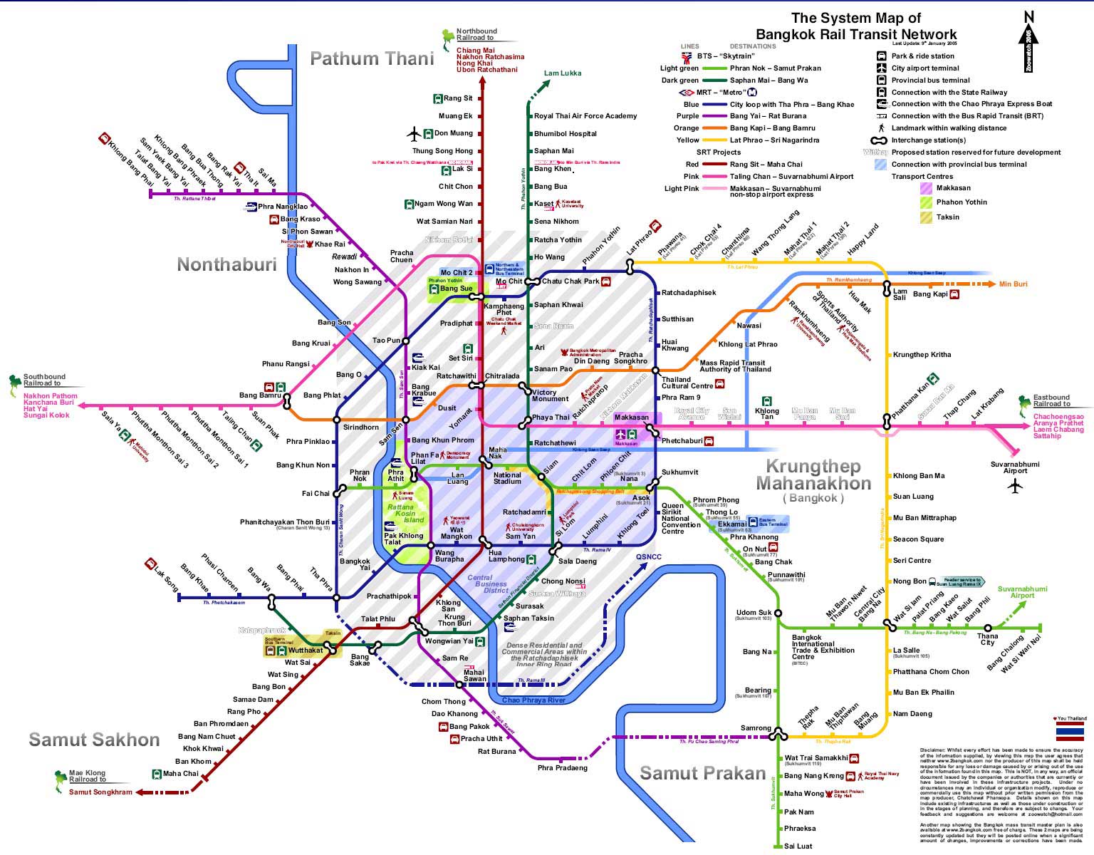 bangkok metro map